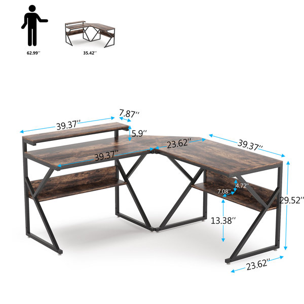 Justiss 62.99'' Desk